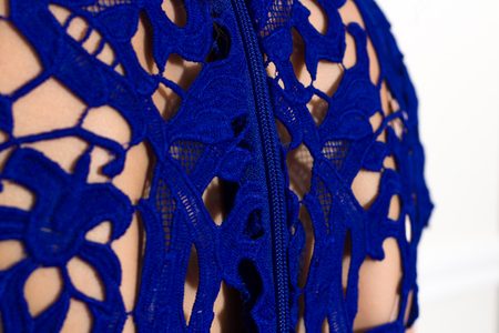 Lace dress Due Linee - Blue -