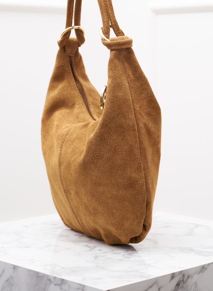 Dámská semišová kabelka marrone -