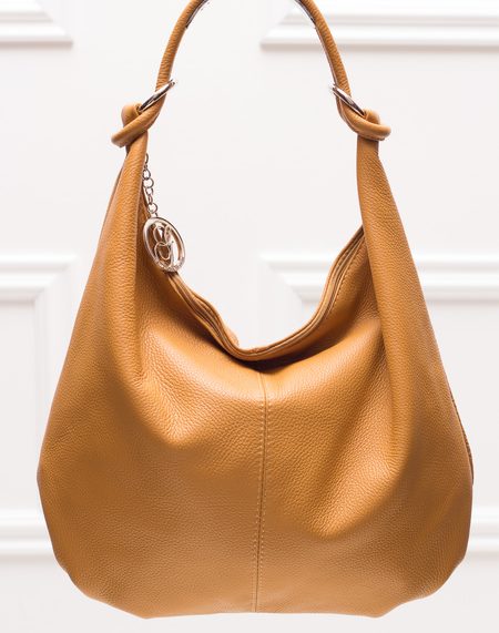 Real leather shoulder bag Glamorous by GLAM - Brown -