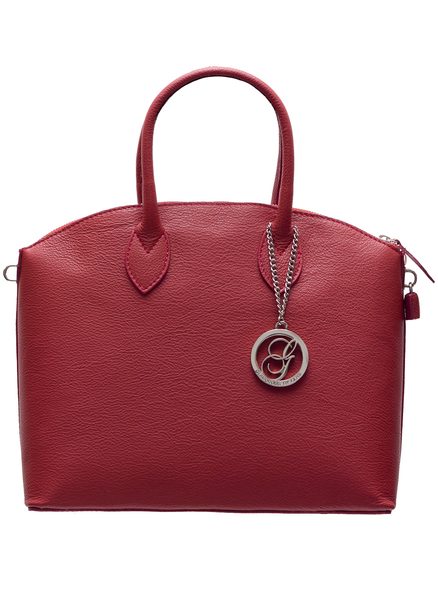 Bolso de cuero de mano para mujer Glamorous by GLAM - Borgoña -