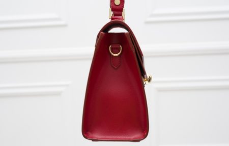 Bolso de cuero de mano para mujer Glamorous by GLAM - Rojo -