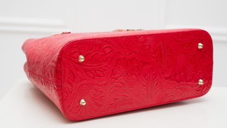 Borsa a spalla da donna in pelle Glamorous by GLAM - Rosso -