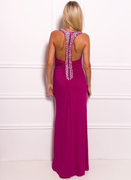Maxi dress Due Linee - Violet -