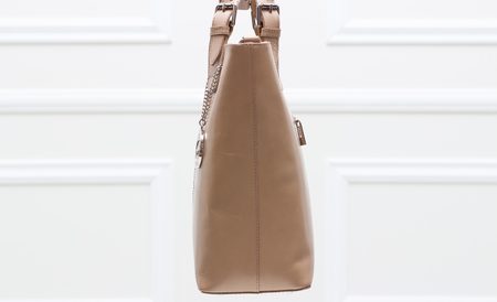 Borsa a mano da donna in pelle Glamorous by GLAM - Beige -