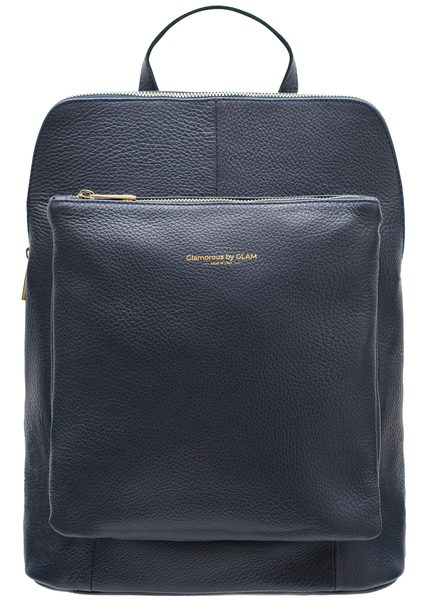 Real leather backpack Glamorous by GLAM - Dark blue -