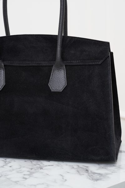 Glamorous by GLAM Geantă de mână din piele pentru femei - Neagră -