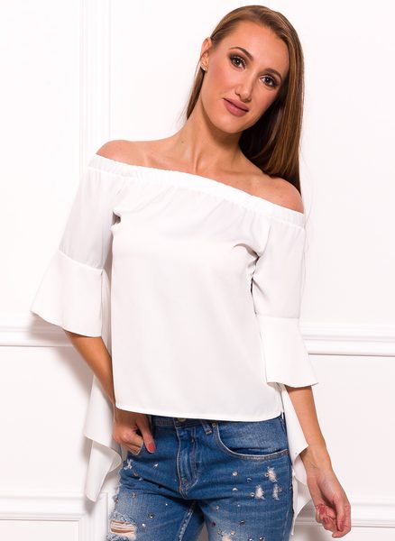 Top donna Glamorous by Glam - Bianco -