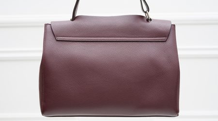 Real leather shoulder bag Glamorous by GLAM - Wine -