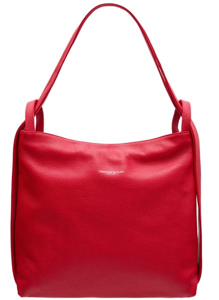 Real leather shoulder bag Glamorous by GLAM - Red -