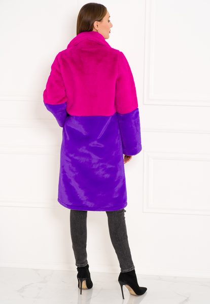 Női teddy kabát Due Linee - Rózsaszín -