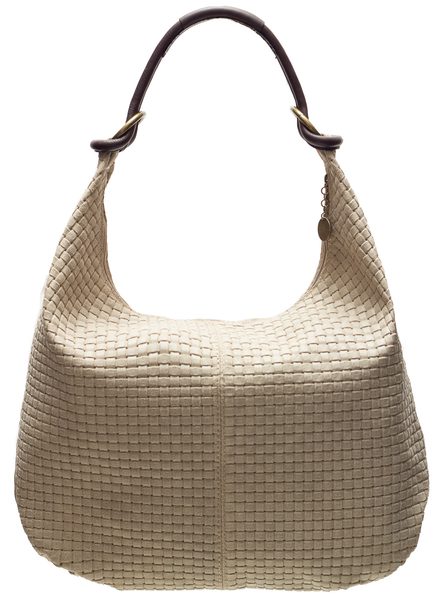 Real leather shoulder bag Glamorous by GLAM - Beige -