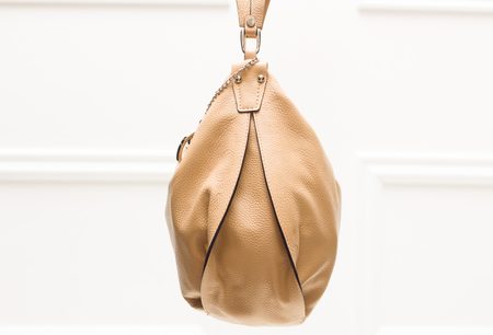 Real leather shoulder bag Glamorous by GLAM - Beige -