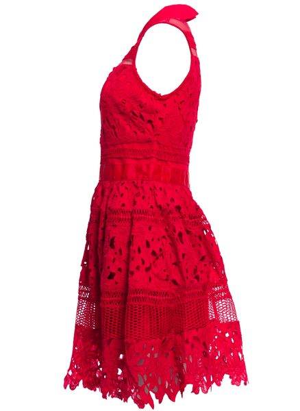 Vestido de mujer Due Linee - Rojo -