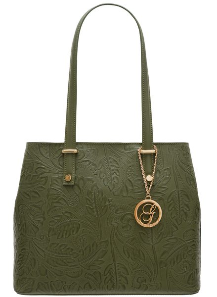 Borsa a spalla da donna in pelle Glamorous by GLAM - Verde -