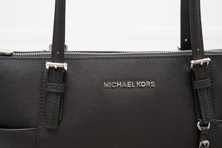 Real leather shoulder bag Michael Kors - Black -