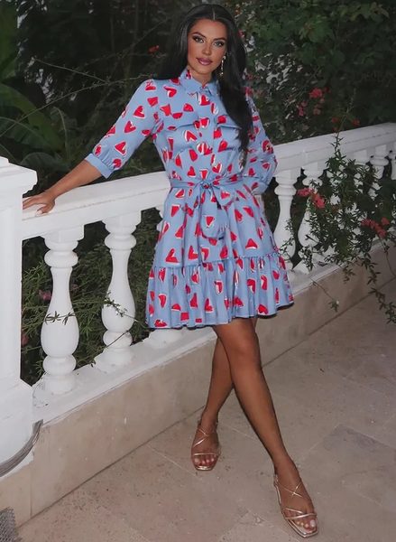 Rochie de vară damă Glamorous by Glam - Albastră -