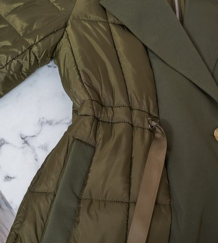 Dámská exkluzivní zimní bunda khaki -