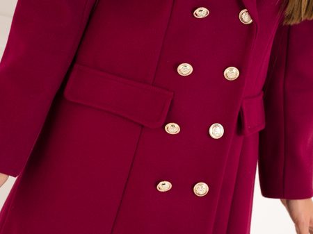 Women's coat CIUSA SEMPLICE - Wine -