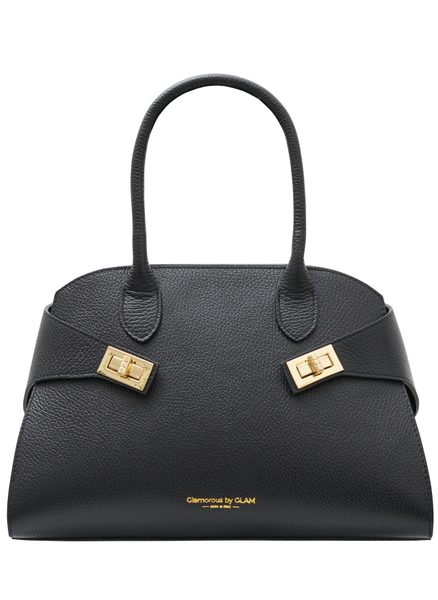 Real leather handbag Glamorous by GLAM - Black -