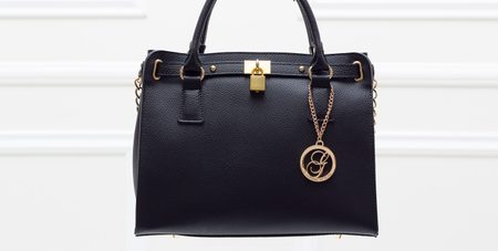 Real leather handbag Glamorous by GLAM - Black -