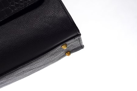 GbyG luxusní kožená kabelka černá se semišem -