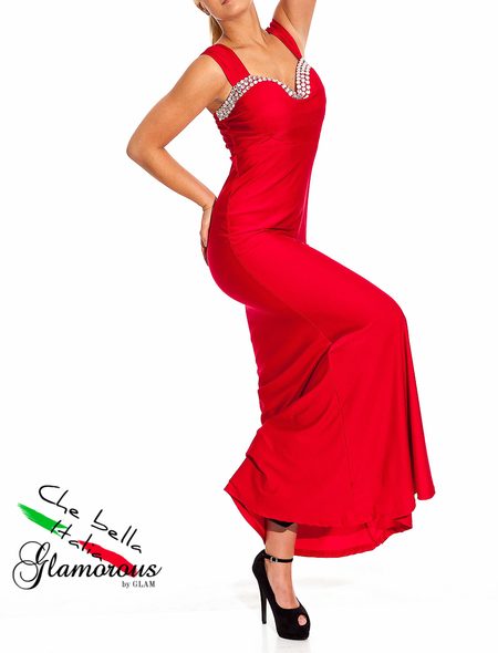 Vestido largo de mujer Etina Paris - Rojo -