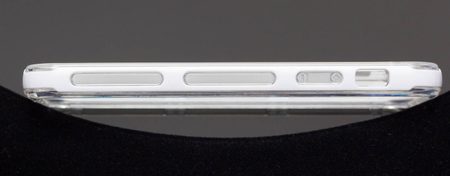 Kryt na Iphone 5 / 5S / SE - priesvitný s farebným okrajom - biela