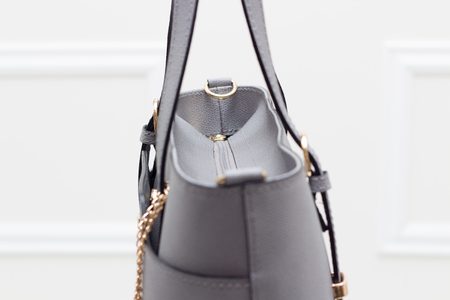 Real leather handbag Glamorous by GLAM - Grey -