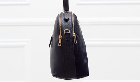 Bolso de cuero de mano para mujer Glamorous by GLAM - Negro -