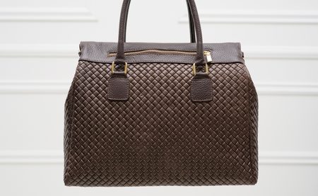 Real leather handbag Glamorous by GLAM - Brown -