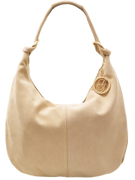 Dámská semišová kabelka béžová -