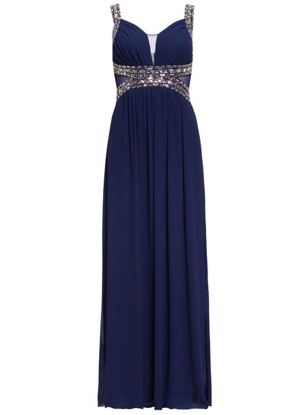 Maxi dress Due Linee - Dark blue -