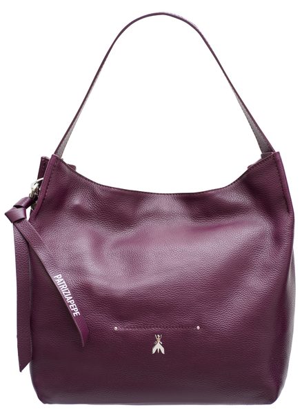 Bolso de hombro de cuero para mujer PATRIZIA PEPE - Violeta -