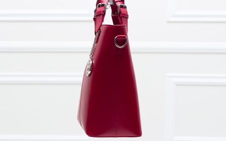 Bolso de cuero de mano para mujer Glamorous by GLAM - Rojo -