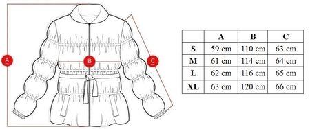 Women's winter jacket Due Linee - Dark blue -