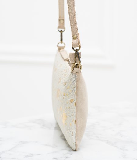 Leather clutch Glamorous by GLAM - Beige -