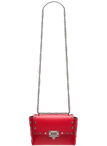 Real leather crossbody bag Glamorous by GLAM - Red -