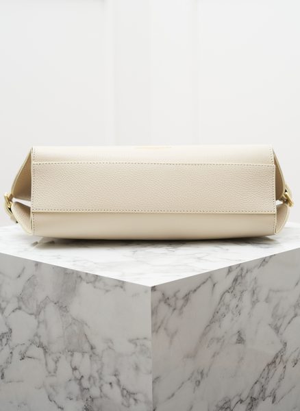 Real leather shoulder bag Glamorous by GLAM - Beige -