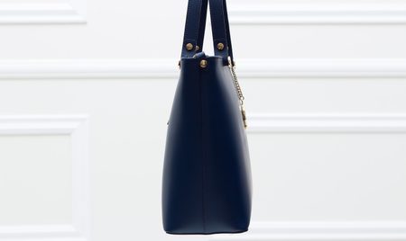 Real leather handbag Glamorous by GLAM - Dark blue -