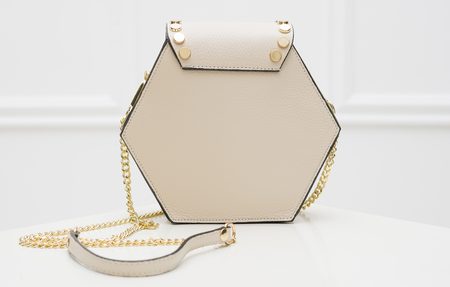 Női bőr crossbody Glamorous by GLAM - Bézs -