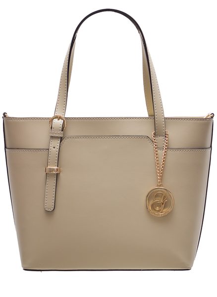 Bolso de cuero de mano para mujer Glamorous by GLAM - Beige -