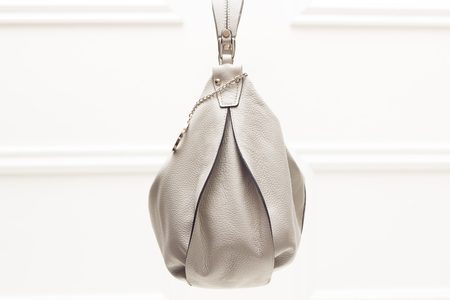 Real leather shoulder bag Glamorous by GLAM - Grey -