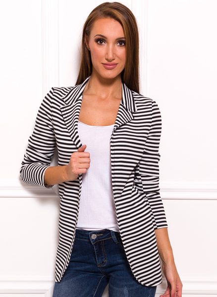 Blazer de mujer Glamorous by Glam - Blanco-negro -