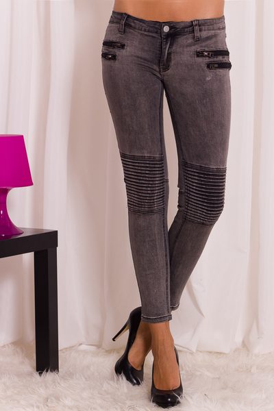 Jeans donna - Grigio -