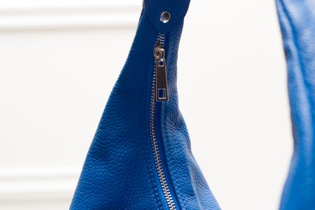 Real leather shoulder bag Glamorous by GLAM - Blue -