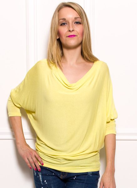 Dámský top - volný střih - žlutá -