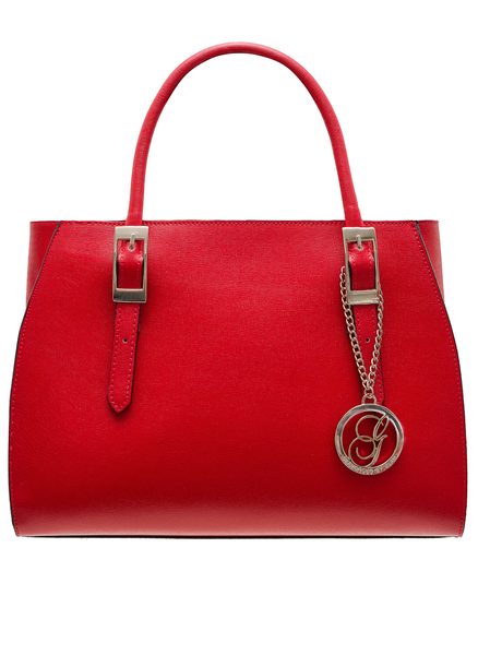 Real leather handbag Glamorous by GLAM - Red -