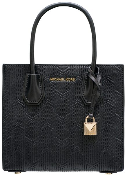 Borsa a mano da donna in pelle Michael Kors - Nero -