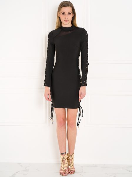 Vestido vendaje de mujer Due Linee - Negro -