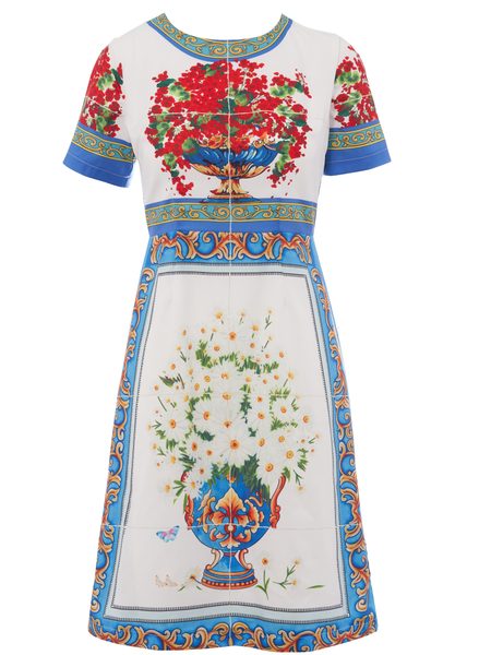 Midi dress Due Linee - Blue -